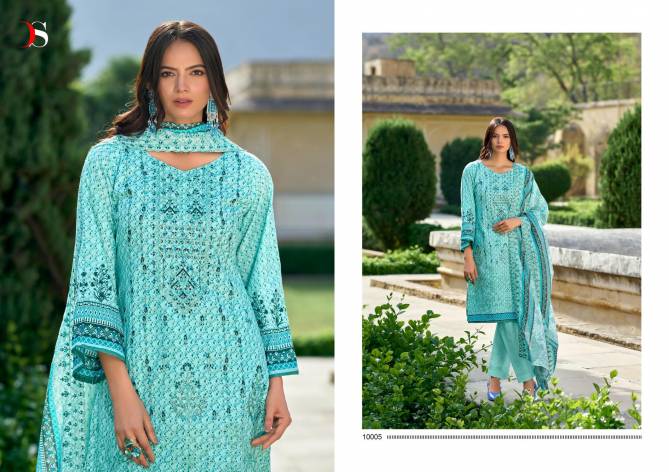 Bin Saeed 10 By Deepsy Suits Embroidery Cotton Pakistani Suit Wholesalers In Delhi